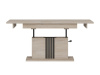 MATI LA13, konferenční - jídelní stůl 126-160x67,5cm, dub cremona / černá