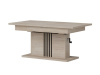 MATI LA13, konferenční - jídelní stůl 126-160x67,5cm, dub cremona / černá