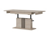 MATI LA13, konferenční - jídelní stůl 126-160x67,5cm, dub cremona / černá