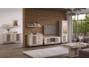 MATI ST12, jídelní rozkládací stůl 160-200x90cm, dub cremona / černá