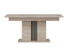 MATI ST12, jídelní rozkládací stůl 160-200x90cm, dub cremona / černá