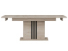 MATI ST12, jídelní rozkládací stůl 160-200x90cm, dub cremona / černá