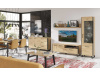 LOFT LT08, regál 1-dveřový, dub artisan / černá