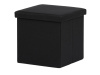 TAB-461 BK2, taburet s úložným prostorem, látka černá