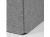 TAB-461 GREY2, taburet s úložným prostorem, látka šedá