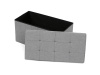 TAB-462 GREY2, taburet s úložným prostorem, látka šedá