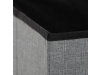 TAB-462 GREY2, taburet s úložným prostorem, látka šedá