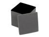 TAB-471 GREY6, taburet s úložným prostorem, látka šedá