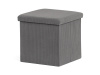 TAB-471 GREY6, taburet s úložným prostorem, látka šedá