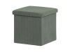TAB-471 GRN6, taburet s úložným prostorem, látka zelená