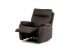 TV-4092 BR3 relaxační polohovací křeslo, látka coffee v dekoru vintage