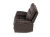 TV-4092 BR3 relaxační polohovací křeslo, látka coffee v dekoru vintage
