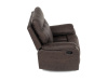 TV-4092 BR3 relaxační polohovací křeslo, látka coffee v dekoru vintage