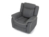 TV-4119 GREY, relaxační křeslo s elektrickým ovládáním, ekokůže šedá