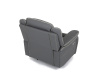TV-4119 GREY, relaxační křeslo s elektrickým ovládáním, ekokůže šedá