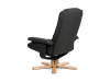 TV-5010 GREY2, relaxační křeslo s taburetem, přírodní / látka šedá