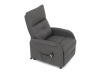 TV-5482 GREY2, křeslo elektricky polohovatelné, látka šedá