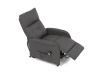 TV-5482 GREY2, křeslo elektricky polohovatelné, látka šedá