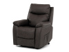 TV-5874 BR, křeslo elektricky polohovatelné, látka hnědá v dekoru broušené kůže