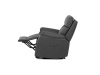 TV-5874 GREY, křeslo elektricky polohovatelné, látka šedá v dekoru broušené kůže.