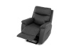 TV-5874 GREY, křeslo elektricky polohovatelné, látka šedá v dekoru broušené kůže.