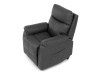 TV-5874 GREY, křeslo elektricky polohovatelné, látka šedá v dekoru broušené kůže.