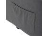 TV-5874 GREY, křeslo elektricky polohovatelné, látka šedá v dekoru broušené kůže.