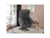 TV-7072 GREY2, relaxační křeslo s elektrickým ovládáním, látka šedá
