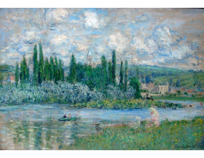 VCM 56 Claude Monet - Pohled na Vetheuil