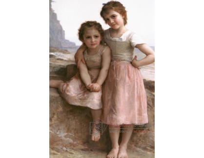 R15-140 Adolph William Bouguereau - Na skalnaté pláži