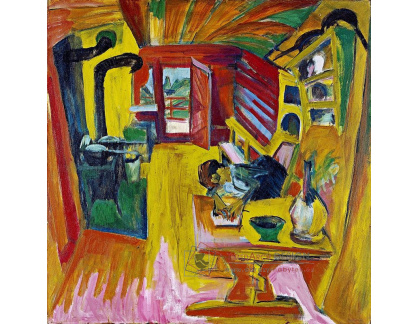 VELK 90 Ernst Ludwig Kirchner - Kuchyň v Alpách
