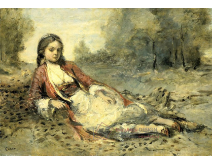 VF201 Jean-Baptiste Camille Corot - Alžířanka