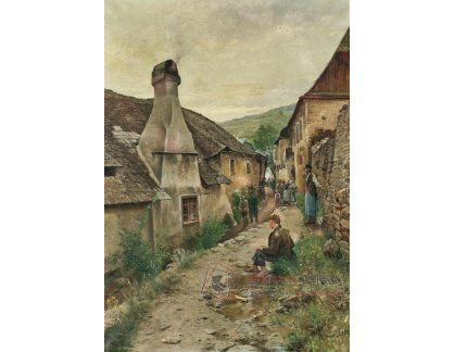 A-7854 Josef Kinzel - Vesnická ulice v Radelbachu ve Wachau