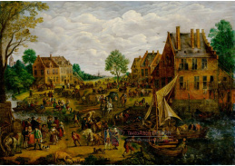 D-8843 Jan Brueghel - Holandský trh