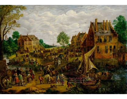 D-8843 Jan Brueghel - Holandský trh