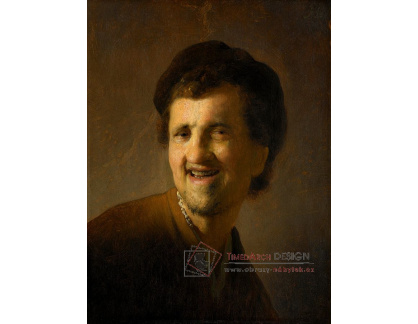 R4-99 Rembrandt - Portrét usmívajícího se muže