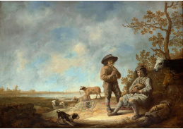 DDSO-1476 Aelbert Cuyp - Pastýři pískající na píšťalku