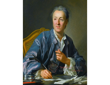 PORT-539 Charles André van Loo - Denis Diderot