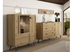 ALTEA, obývací sestava nábytku, dub artisan