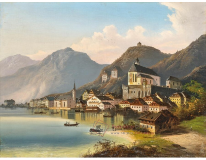 A-7031 Johann Joseph Jansen - Pohled na Hallstatt