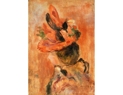 D-6956 Pierre-Auguste Renoir - Ženská hlava s červeným kloboukem