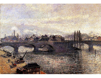 VCP-265 Camille Pissarro - Pont Corneille v Rouen, ráno