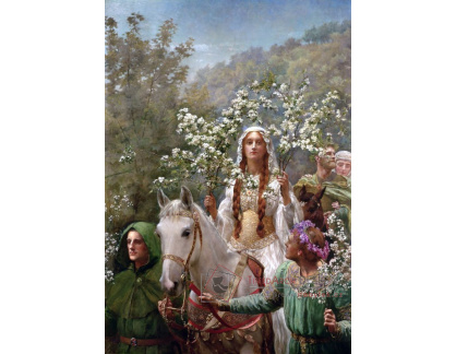 VANG101 John Maler Collier - Královna Guinevra