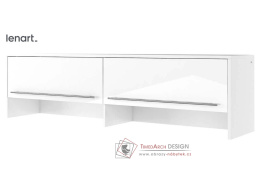CONCEPT PRO CP-09, nádstavec k posteli CP-04, bílá / bílý lesk