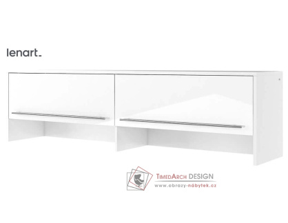 CONCEPT PRO CP-09, nádstavec k posteli CP-04, bílá / bílý lesk