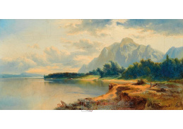 A-5215 Carl Franz Emanuel Haunold - Jezero v pozadí se Steinbergem