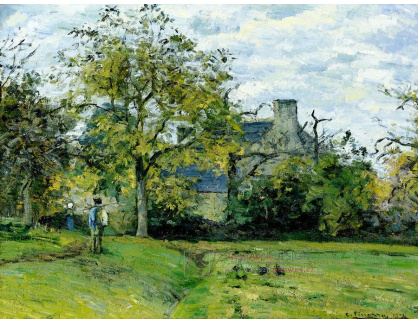 VCP-335 Camille Pissarro - Dům v Montfoucault