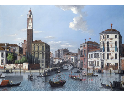 KO VI-57 Neznámý autor - Pohled na vstup do Canal Grande v Benátkách