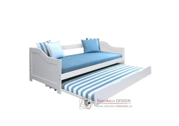 INTRO, postel s přistýlkou 90x200cm, bílá