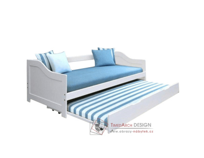 INTRO, postel s přistýlkou 90x200cm, bílá